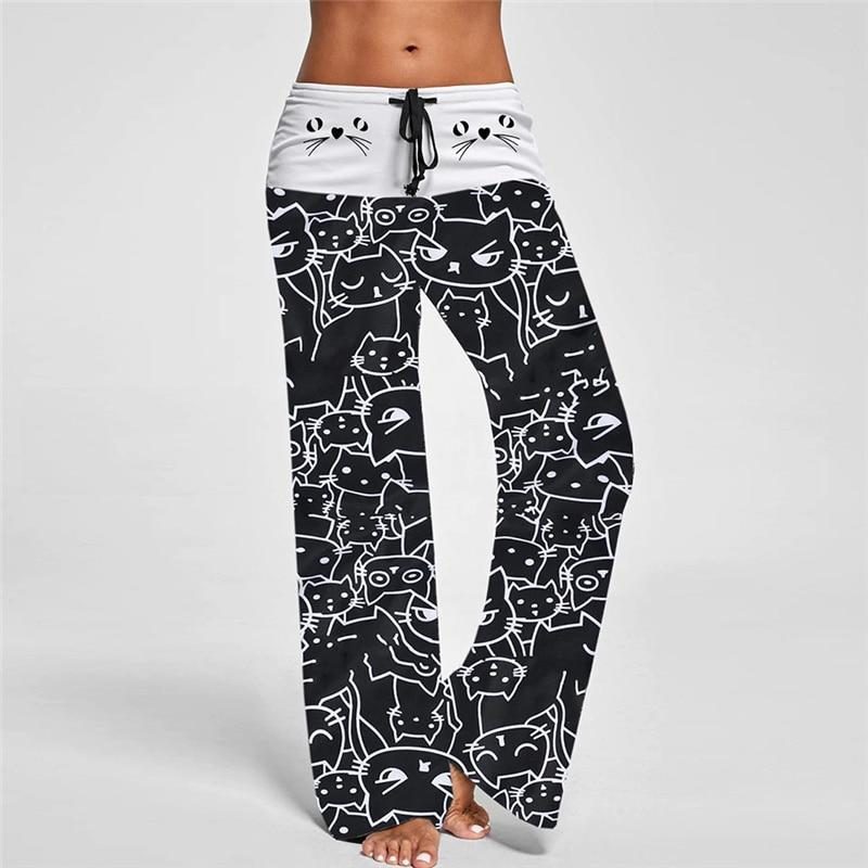 Pantalon De Jogging À Imprimé Chat