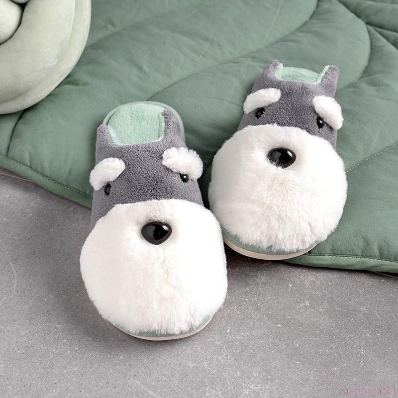 Pantoufles À Fourrure De Chien