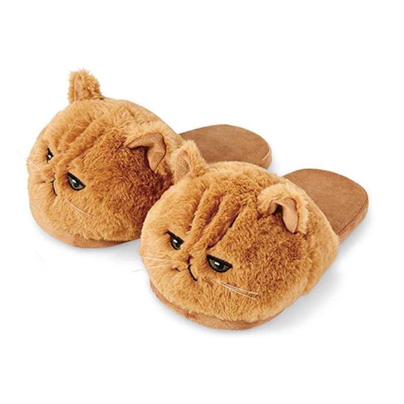 Pantoufles En Peluche Chat 3d