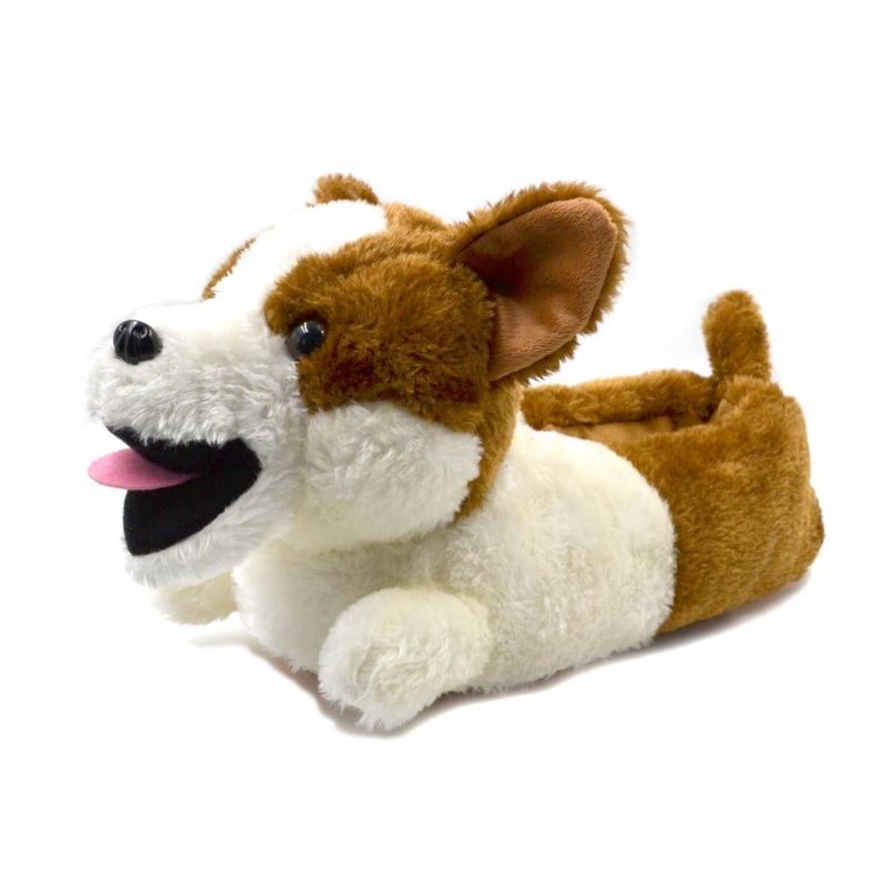 Pantoufles En Peluche Corgi