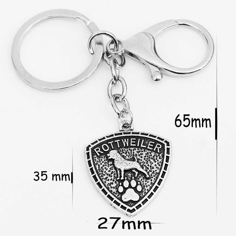 Porte-clés De Conception De Chien Vintage