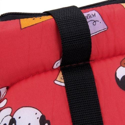 Sac À Bandoulière De Voyage Doux Rouge Chaud Pour Chien Et Chat