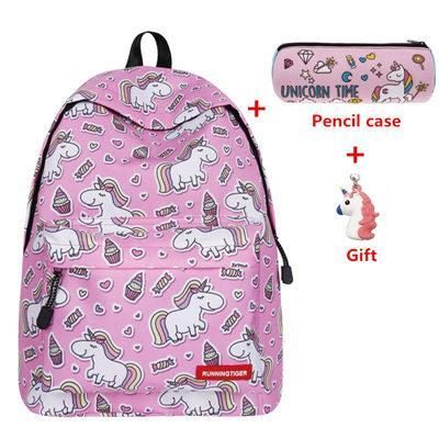 Sac À Dos Design Licorne Et Crème Glacée Avec Cadeau Gratuit