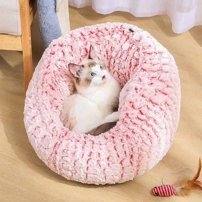 Sac De Couchage Apaisant Rond Pour Animaux De Compagnie