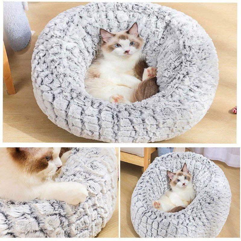 Sac De Couchage Apaisant Rond Pour Animaux De Compagnie