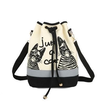 Sac Seau En Toile Just A Cat