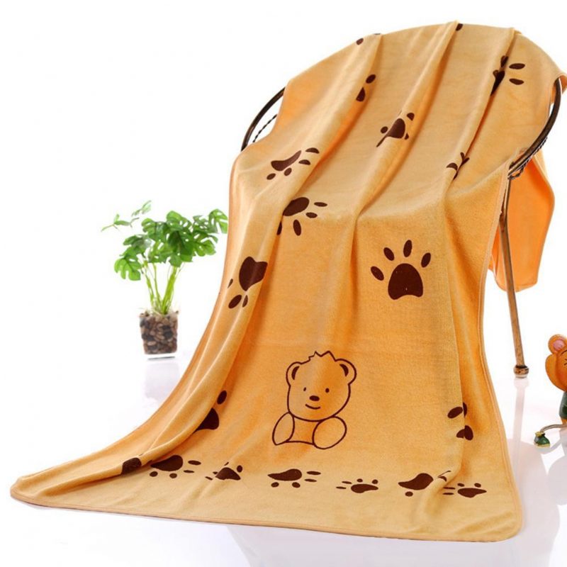 Serviette En Microfibre Absorbante Pour Animaux De Compagnie