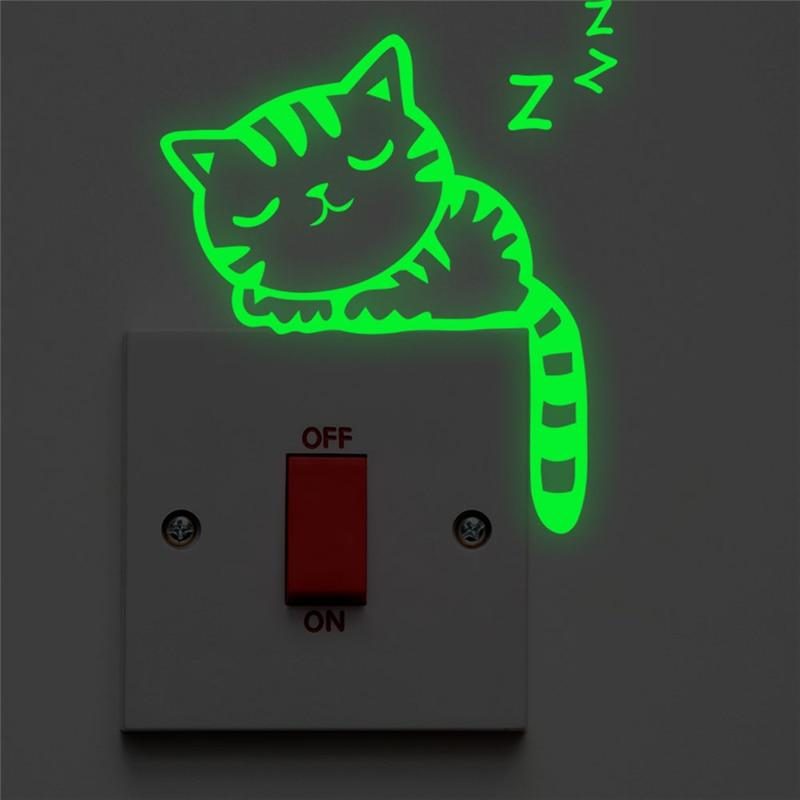 Sticker Mural Chat Fluorescent