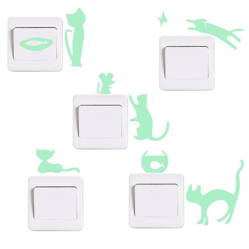 Stickers Interrupteur Mural Chat Et Souris