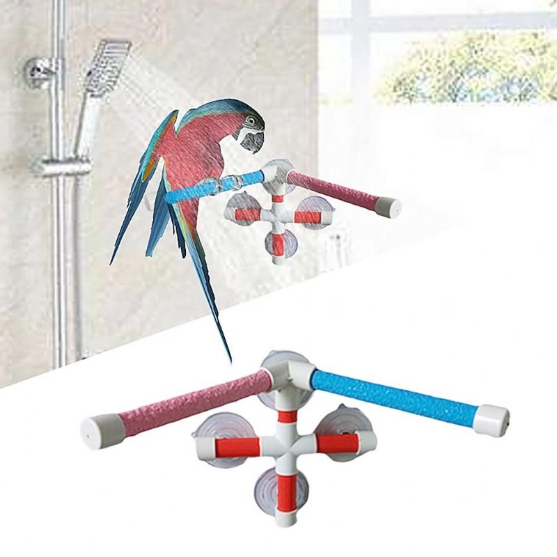 Support De Plate-forme Debout De Douche De Bain D'oiseau