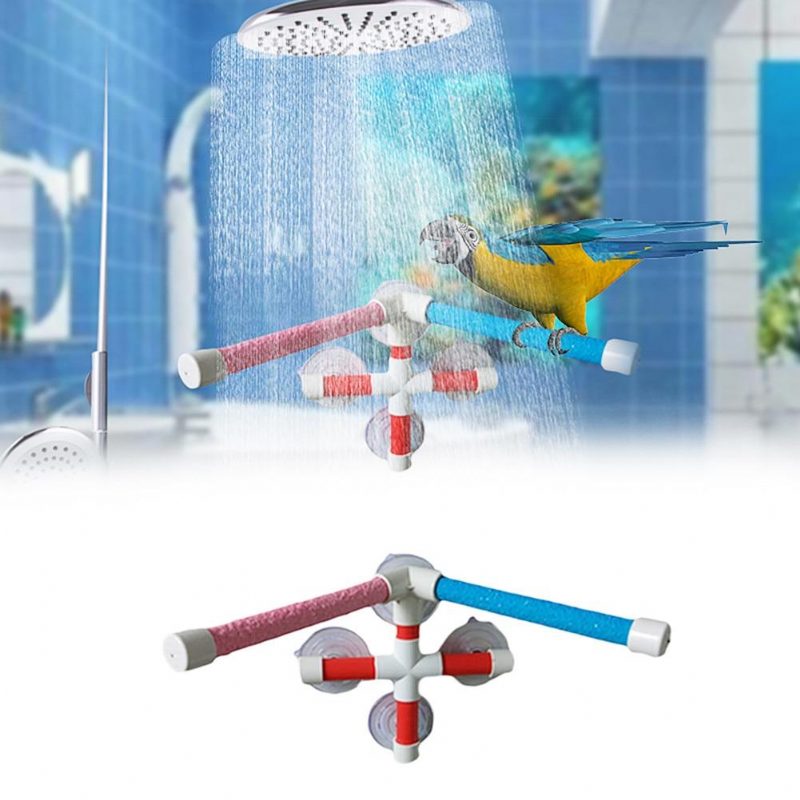 Support De Plate-forme Debout De Douche De Bain D'oiseau