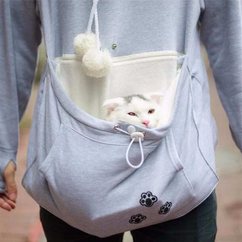 Sweats À Capuche Catagaroo Avec Pochette Kangourou Pour Votre Chat