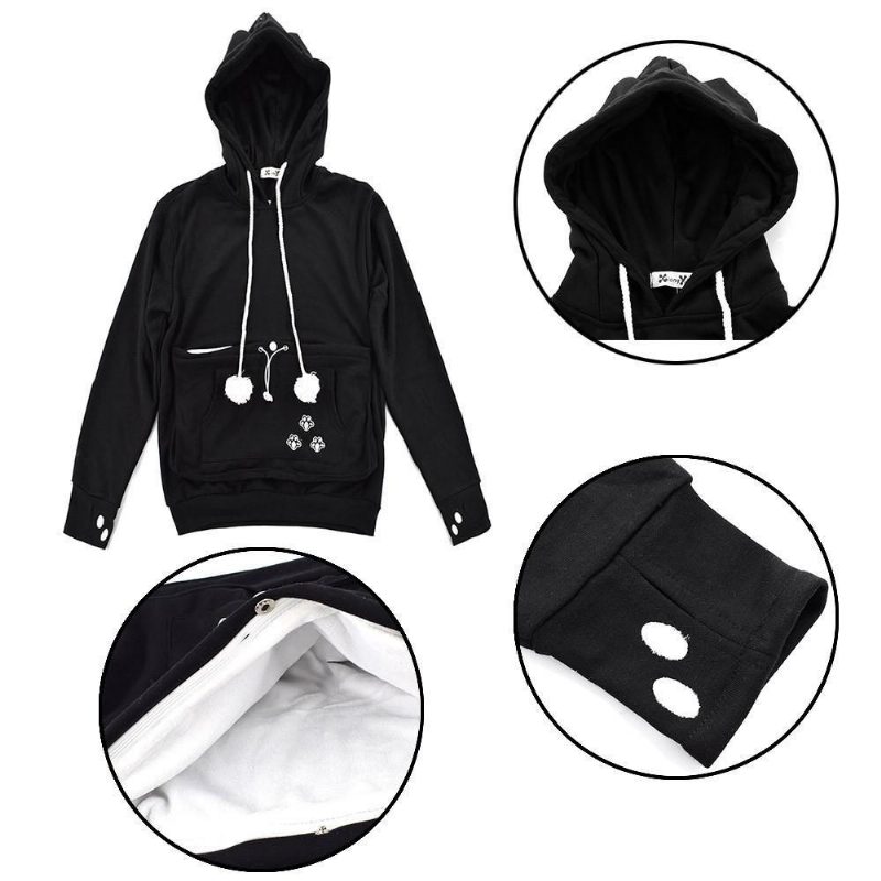 Sweats À Capuche Catagaroo Avec Pochette Kangourou Pour Votre Chat