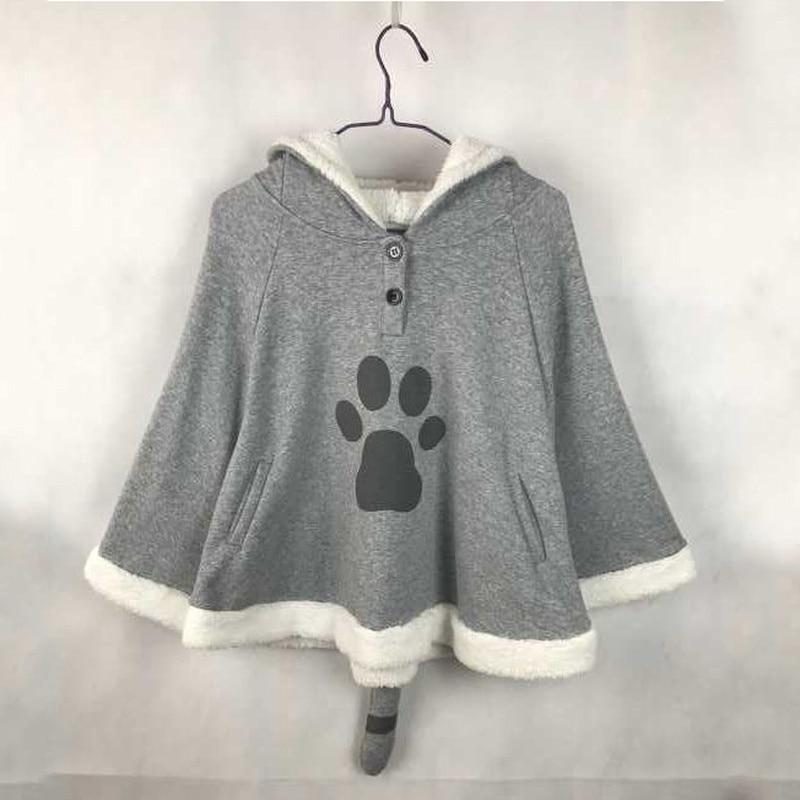 Sweats À Capuche De Cape De Chat Mignon