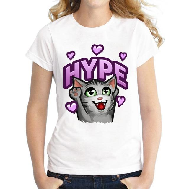 T-shirt À Imprimé Chat