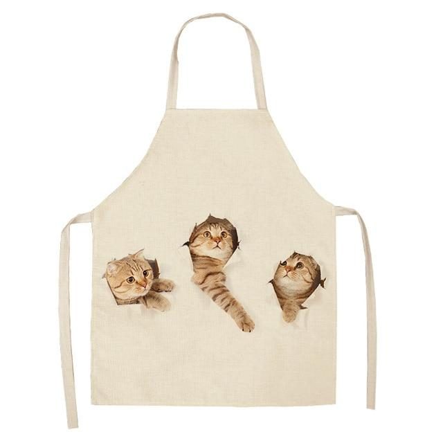 Tablier De Cuisine À Motif De Chat