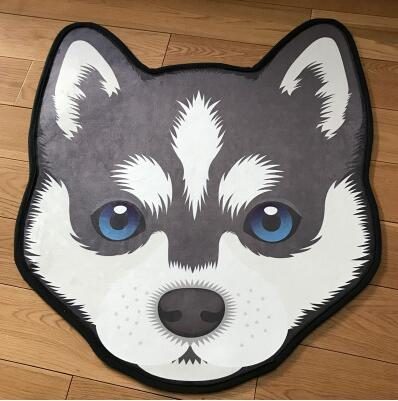 Tapis Antidérapant En Forme De Tête De Chien 3d