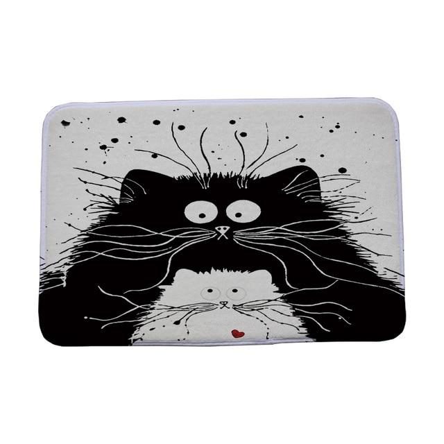 Tapis Antidérapant Imprimé Chat