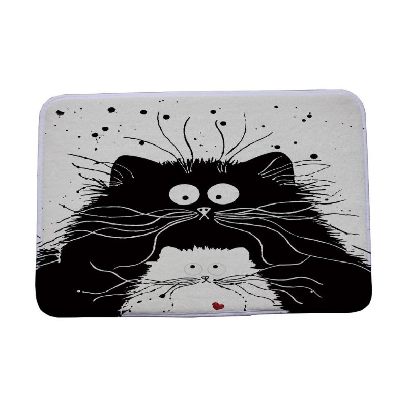 Tapis Antidérapant Imprimé Chat