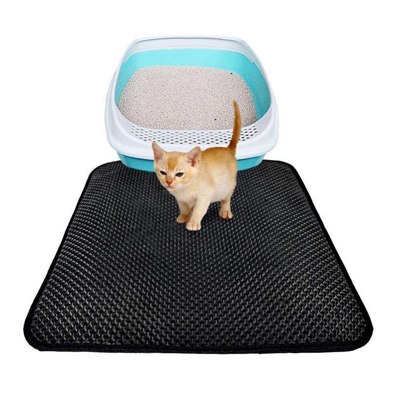 Tapis De Litière Antidérapant Pour Chat Avec Fond Imperméable