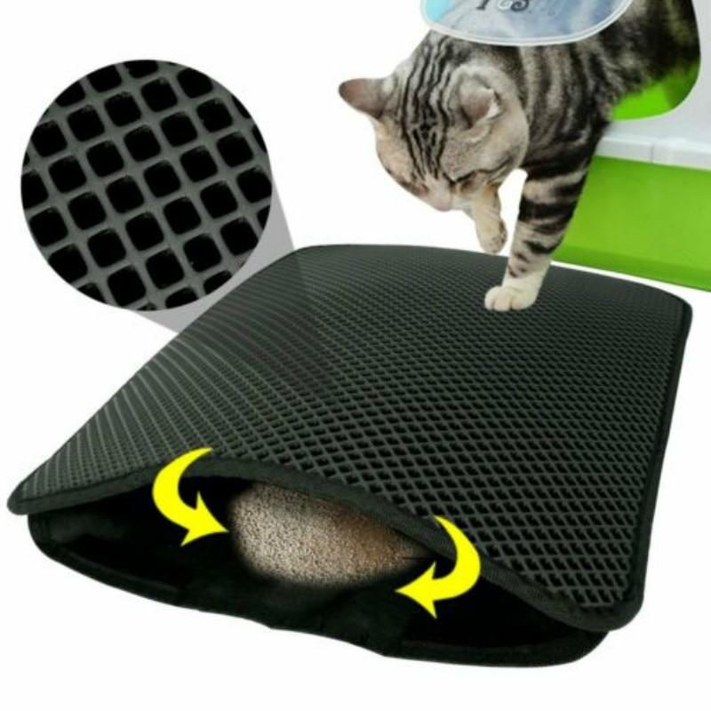 Tapis De Litière Pour Animaux De Compagnie Double Couche