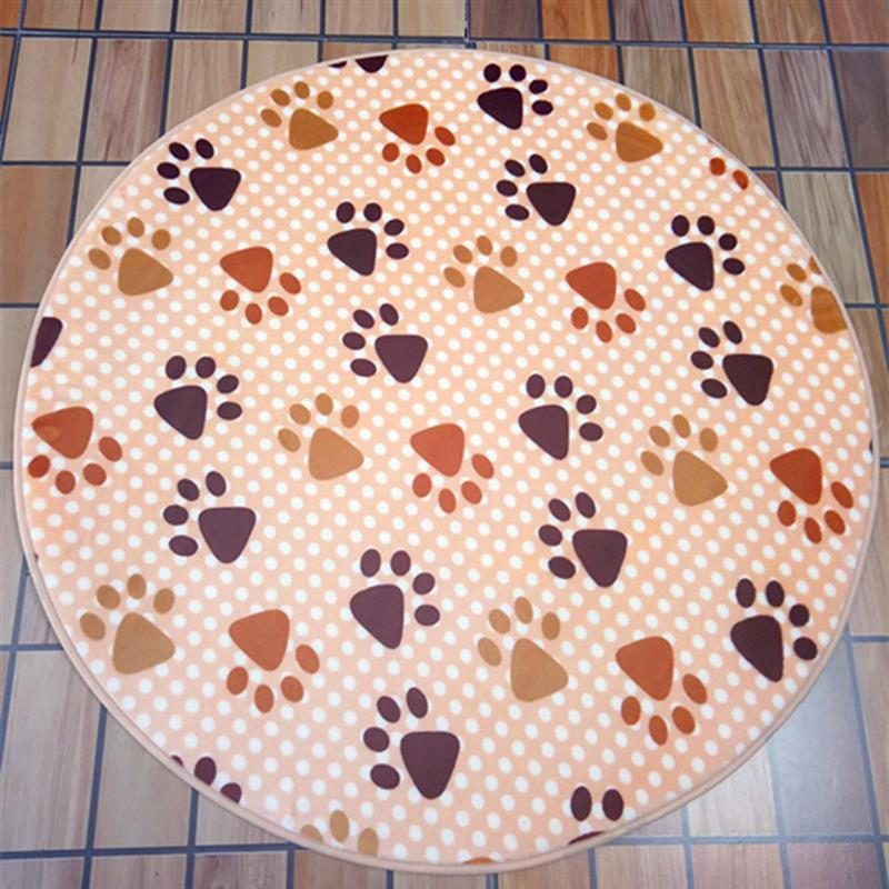 Tapis Rond Design Patte De Chien