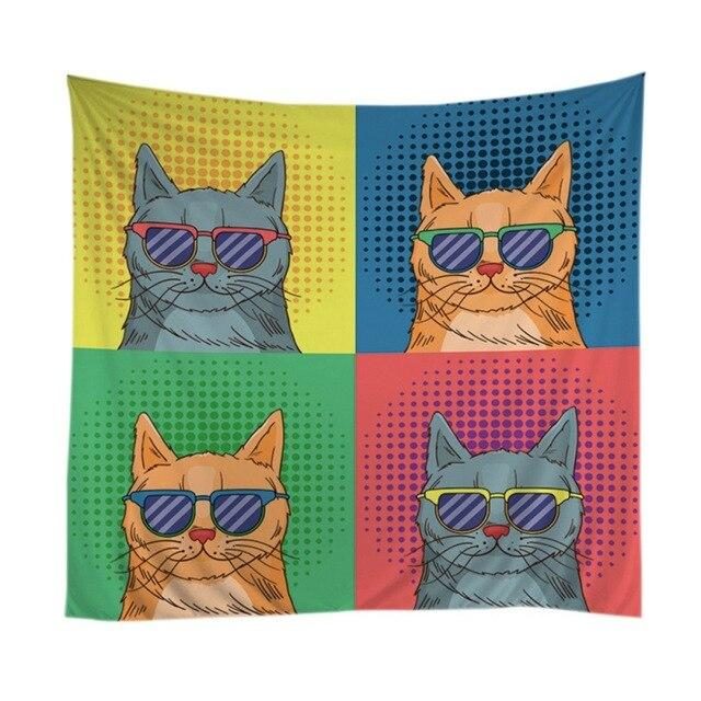 Tapisserie Décorative Chat Pour Mur