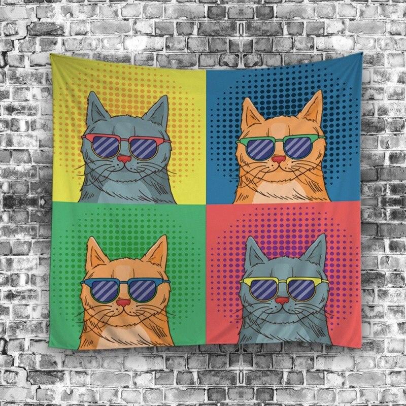 Tapisserie Décorative Chat Pour Mur