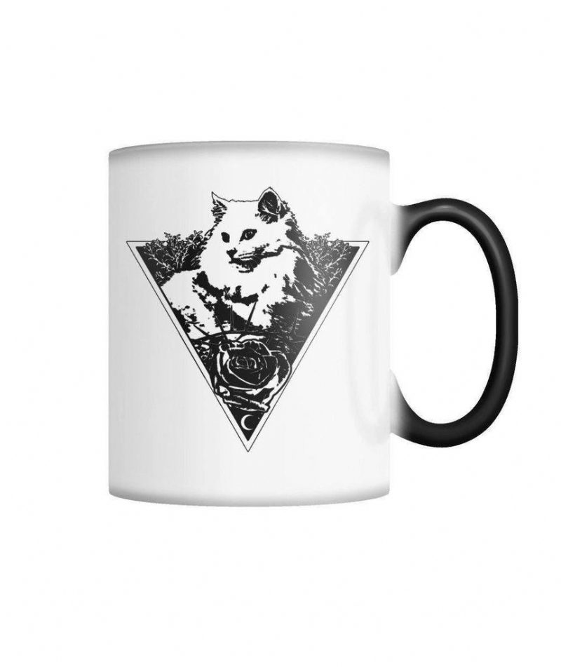 Tasse Changeante De Couleur De Chat Triangle Édition Limitée