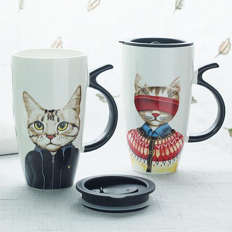 Tasse Créative Drôle De Chat En Édition Limitée