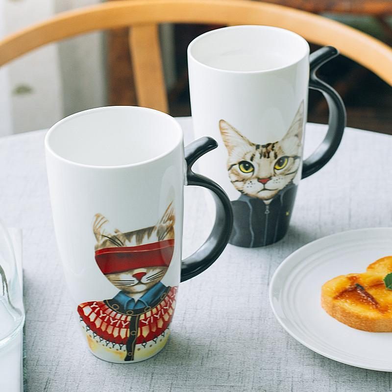 Tasse Créative Drôle De Chat En Édition Limitée