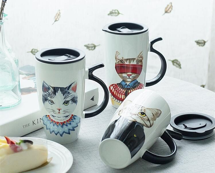 Tasse Créative Drôle De Chat En Édition Limitée