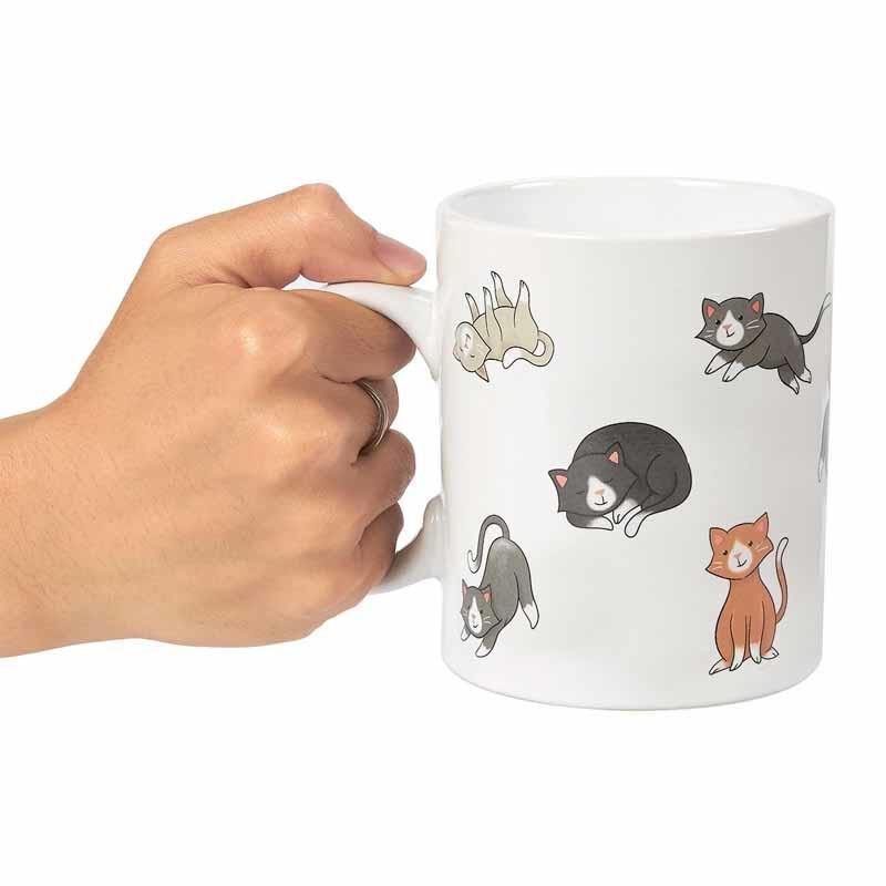 Tasse De Café De Conception De Chats De Smiley