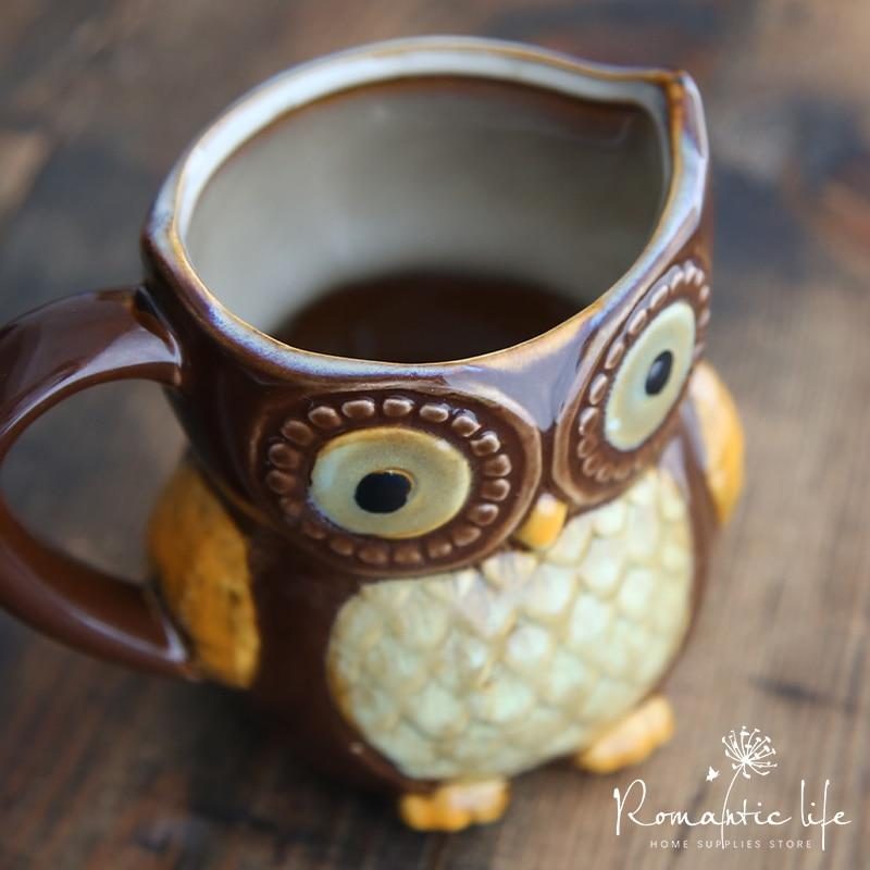 Tasse De Hibou De Dessin Animé Mignon 3d