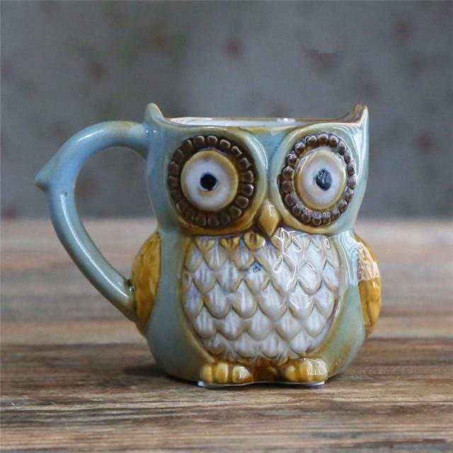 Tasse De Hibou De Dessin Animé Mignon 3d