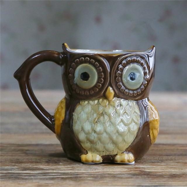 Tasse De Hibou De Dessin Animé Mignon 3d