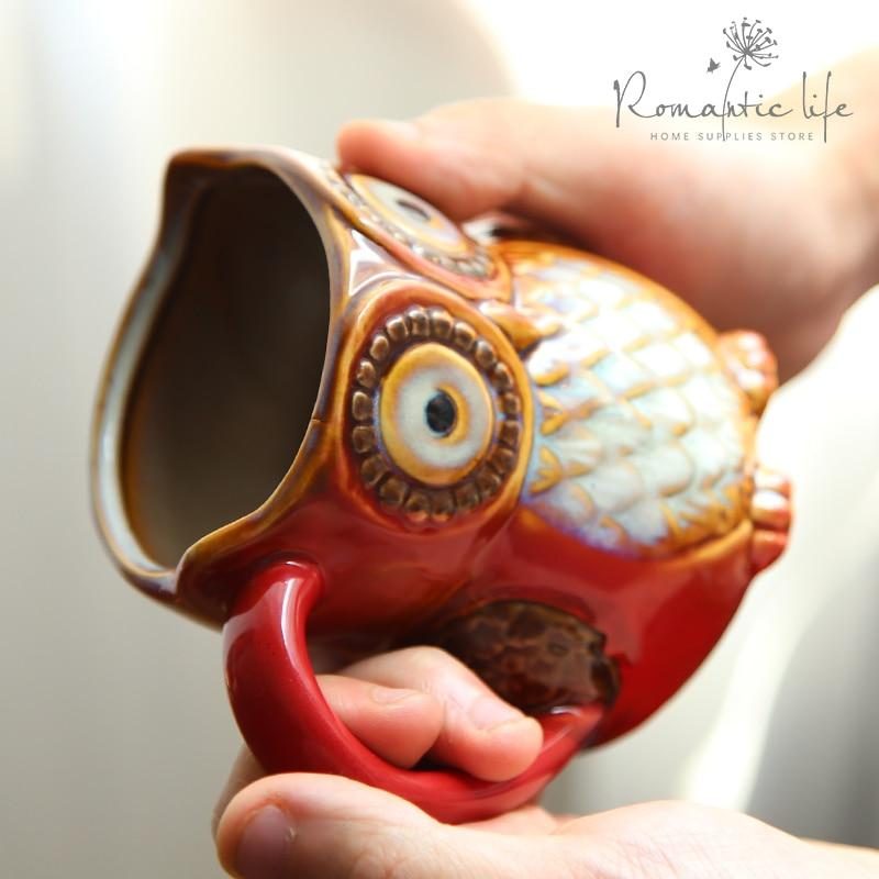 Tasse De Hibou De Dessin Animé Mignon 3d