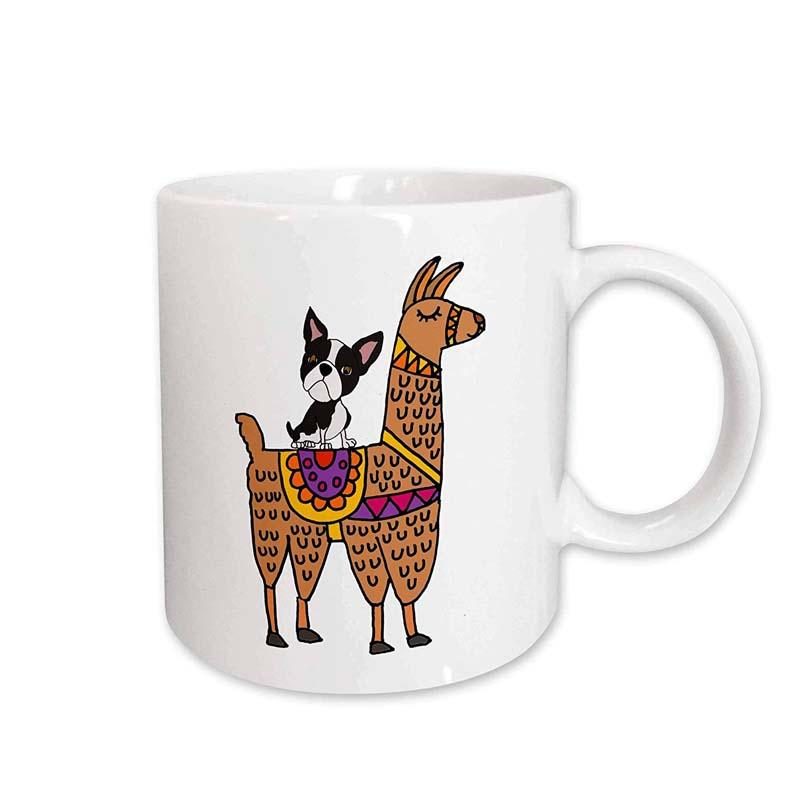 Tasse De Lama D'équitation De Chien Terrier Cool