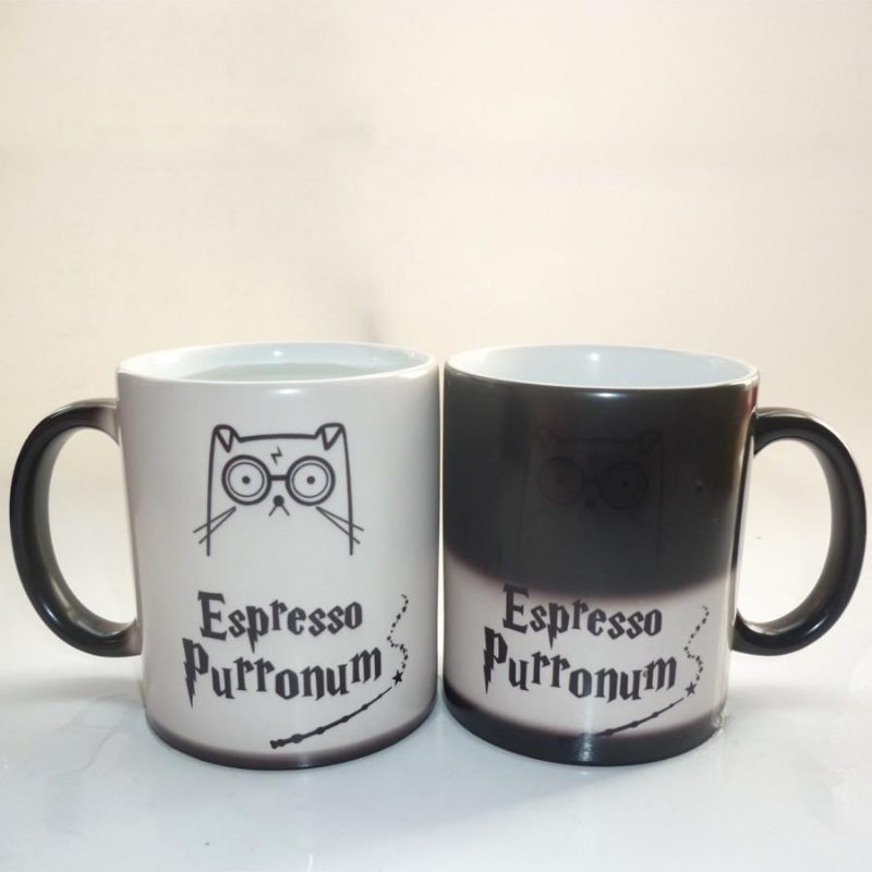 Tasse Magique De Changement De Couleur De Chat Harrypotter