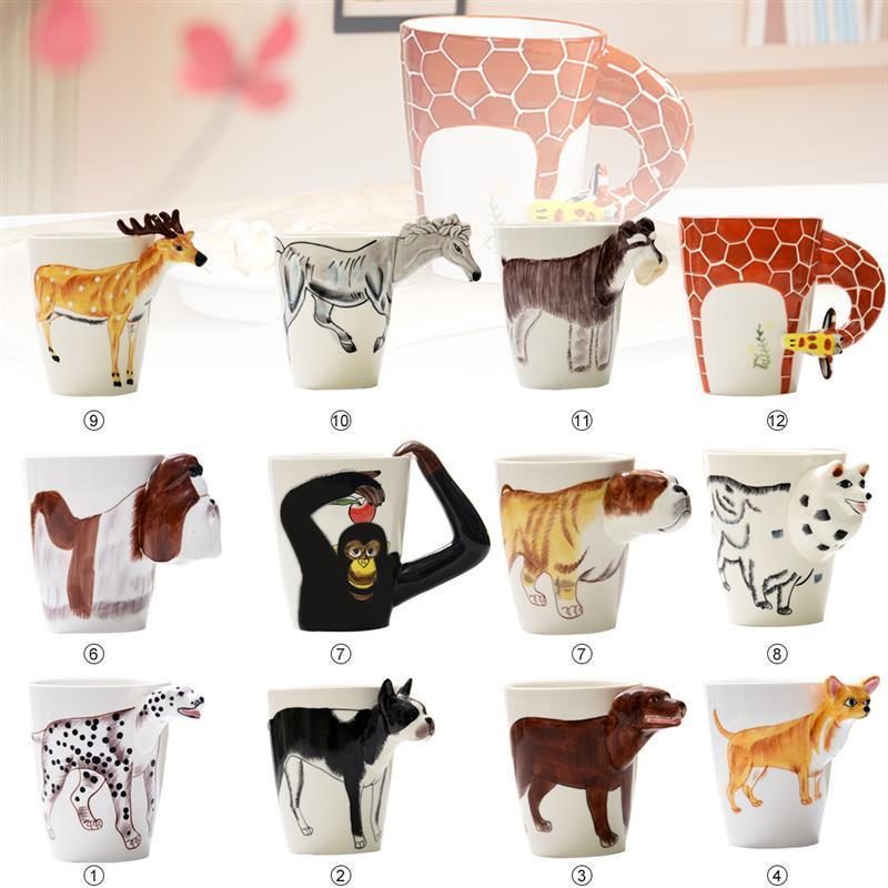 Tasses En Forme D'animal 3d