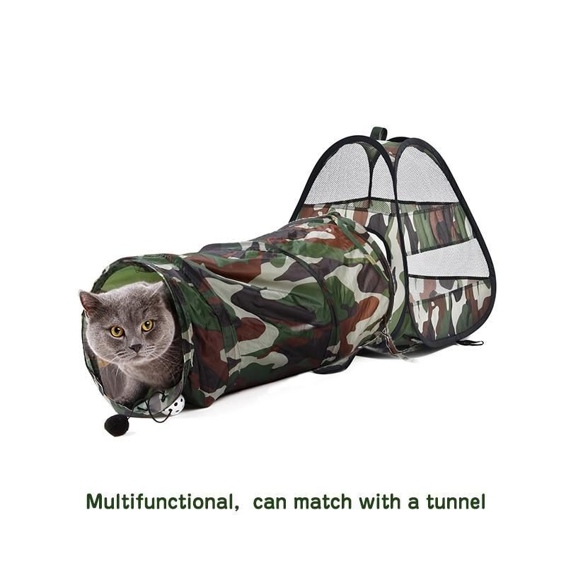 Tente De Camouflage Pour Animaux De Compagnie Et Jouet D'extérieur Tunnel De Jeu