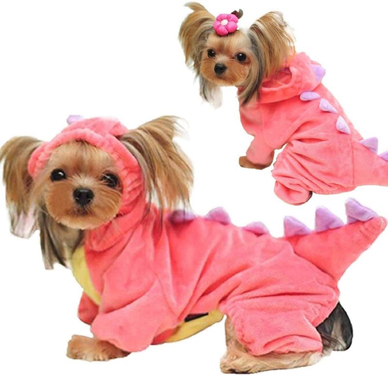 Tenue De Costume Pour Animal Domestique De Style Dinosaure Rose