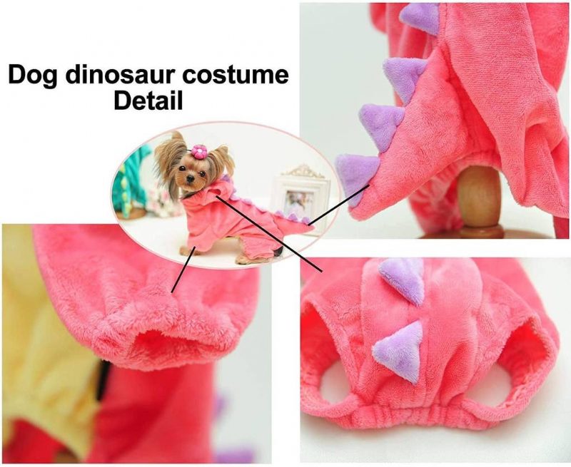 Tenue De Costume Pour Animal Domestique De Style Dinosaure Rose