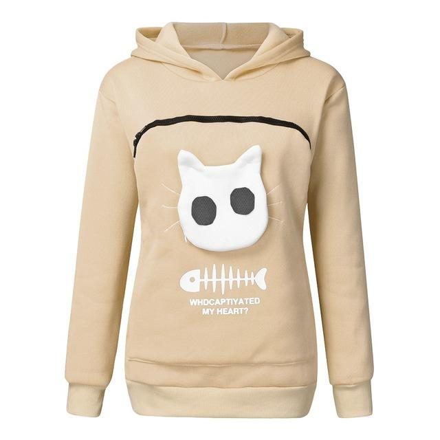 Top À Capuche Avec Poche Pour Animaux