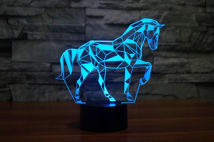 Veilleuse Led Cheval 3d