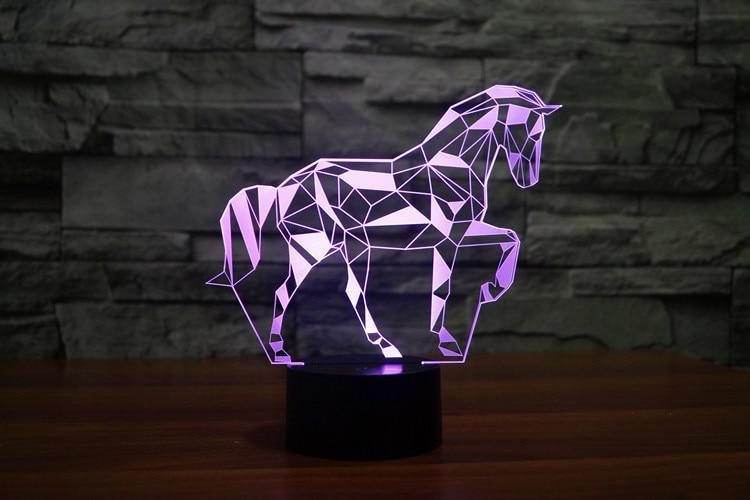 Veilleuse Led Cheval 3d