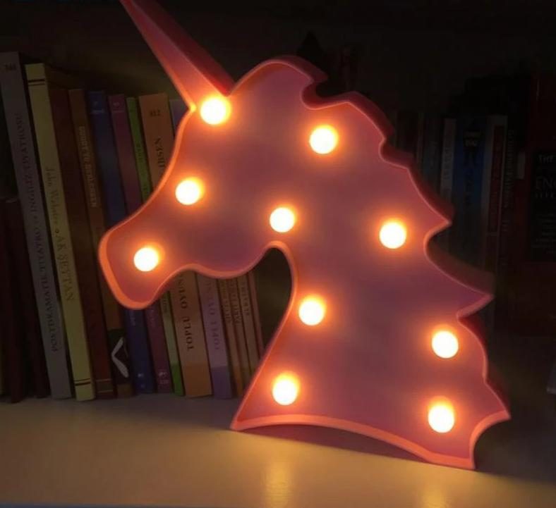 Veilleuse Led Tête De Licorne