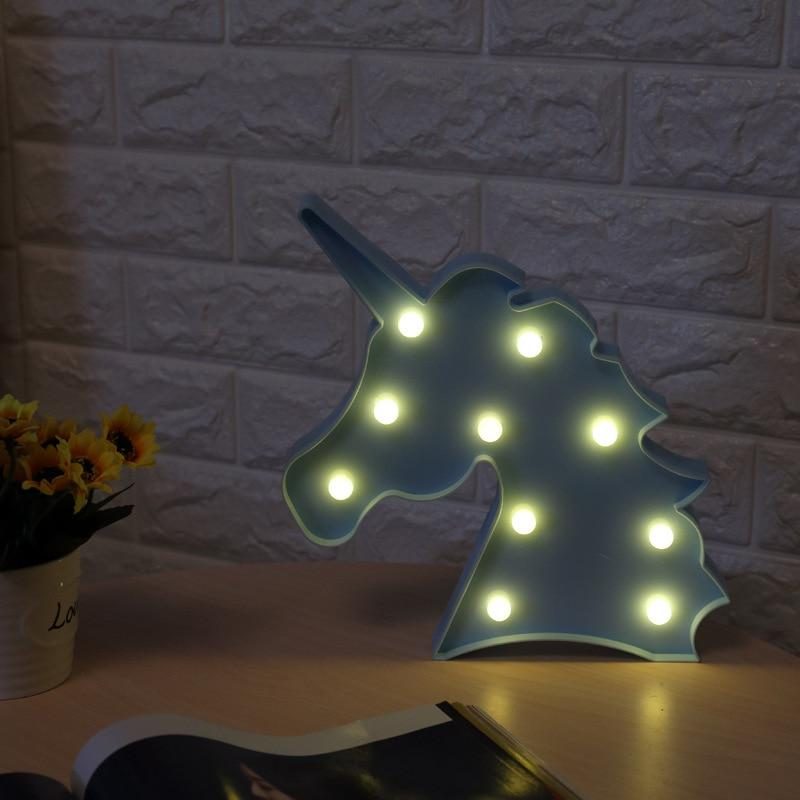 Veilleuse Led Tête De Licorne