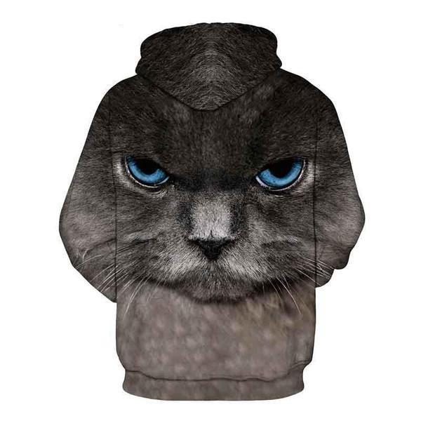 Veste À Capuche Unisexe À Motif De Chat Éblouissant