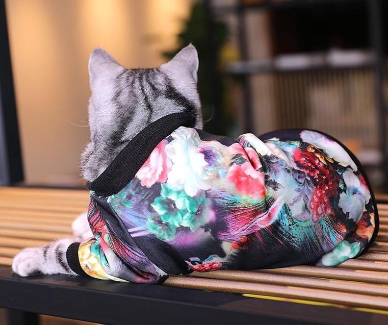 Veste Pour Animaux De Compagnie À Imprimé Floral